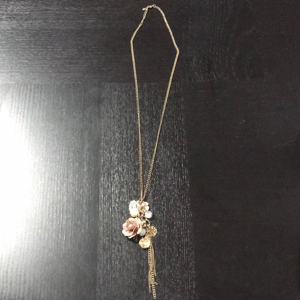 Long statement necklace